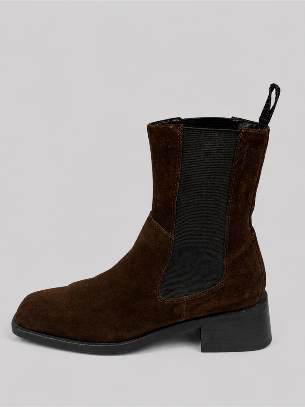 Vagabond Blanca Brown Suede Chelsea Boots Square Toe US 9 EU 39 - Picture 4 of 9